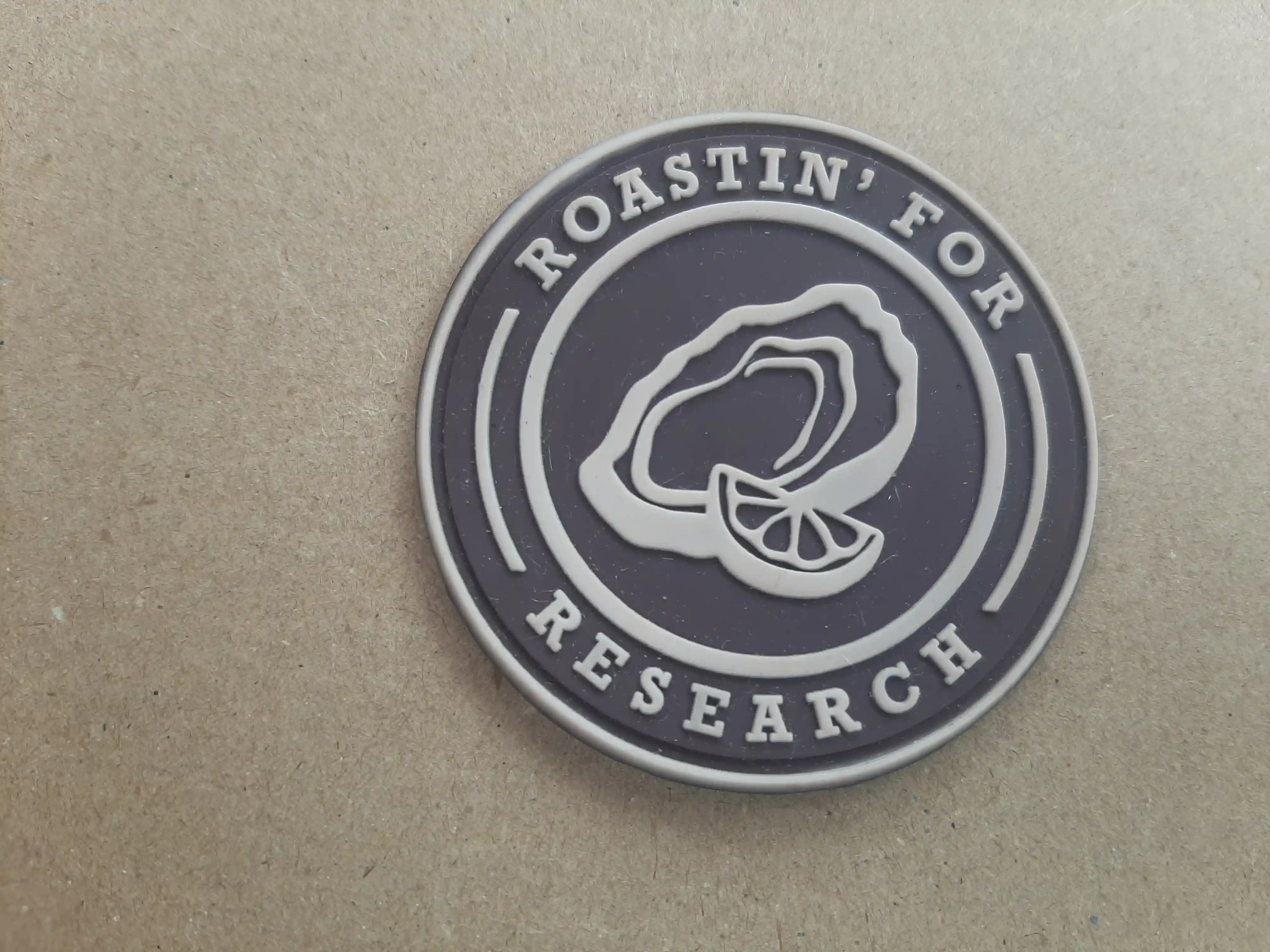 Research Summit for the Doctors and the paper submissions with the Coffee Bean design in a Brown colored Silicone PVC design Roastin For Research Coffee